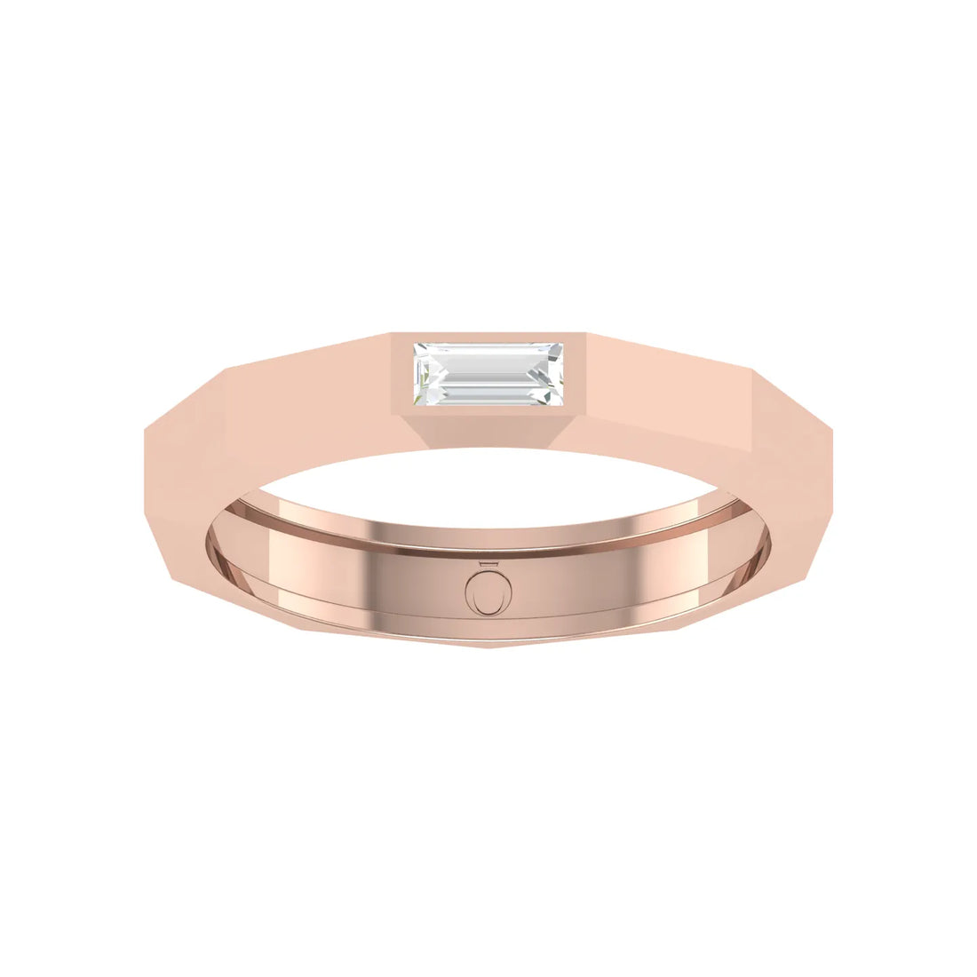 Minimal Beam Rose Gold Lab Grown Diamond