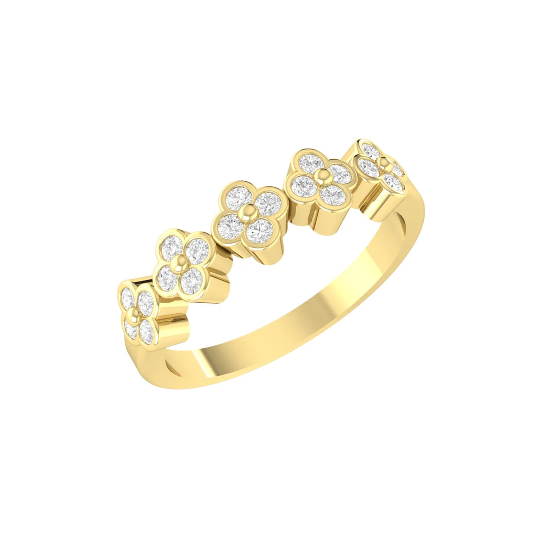 Luxe Flora Yellow Gold Lab Grown Diamond
