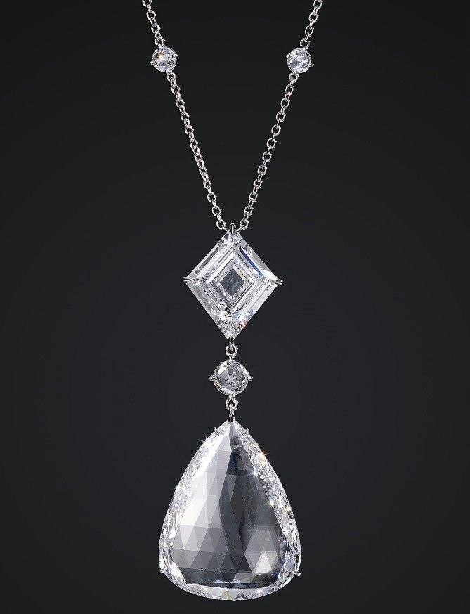Kite and Pear Drop Pendant