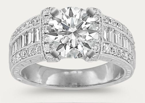 Art Deco Emerald Cut Cocktail Ring