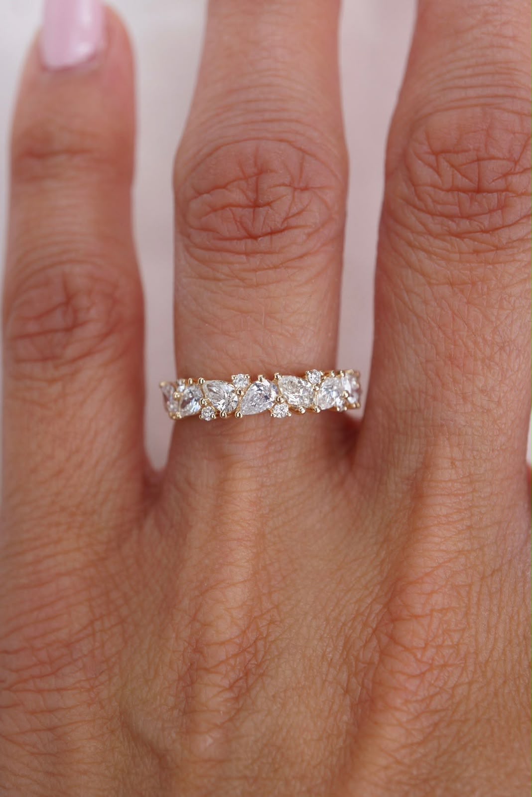 Minimalist Diamond Wedding Band