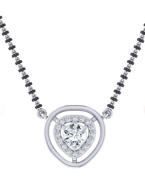 Twin Circle Diamond Mangalsutra