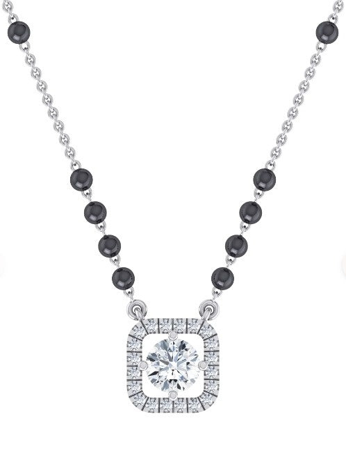 Modern Solitaire Diamond Mangalsutra