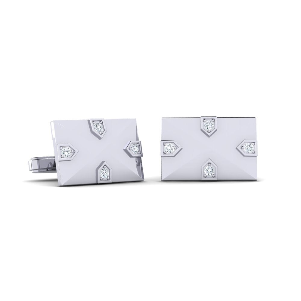Silver Fourpoint Cufflinks