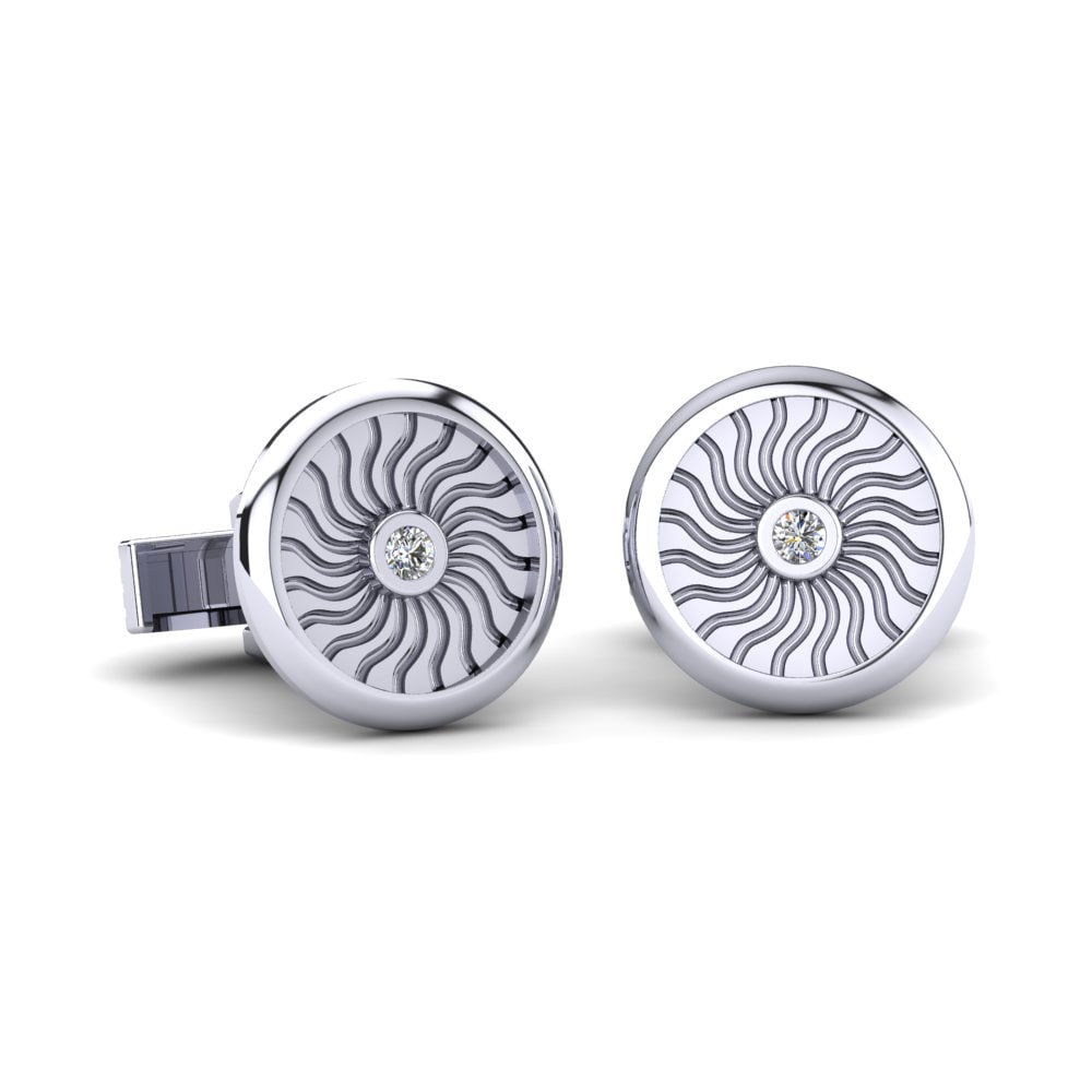 Silver Sunstream Cufflinks