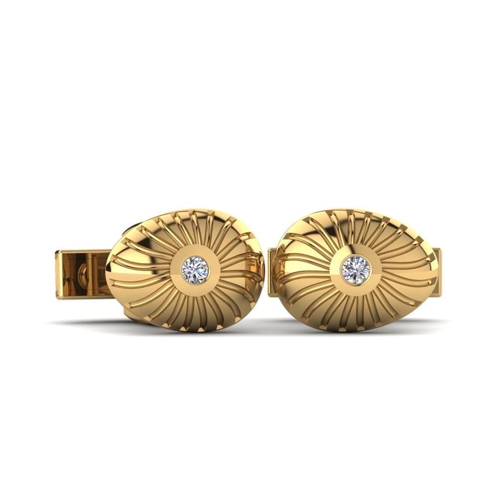 Golden Whorl Cufflinks