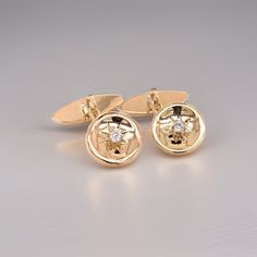Golden Effigy Cufflinks