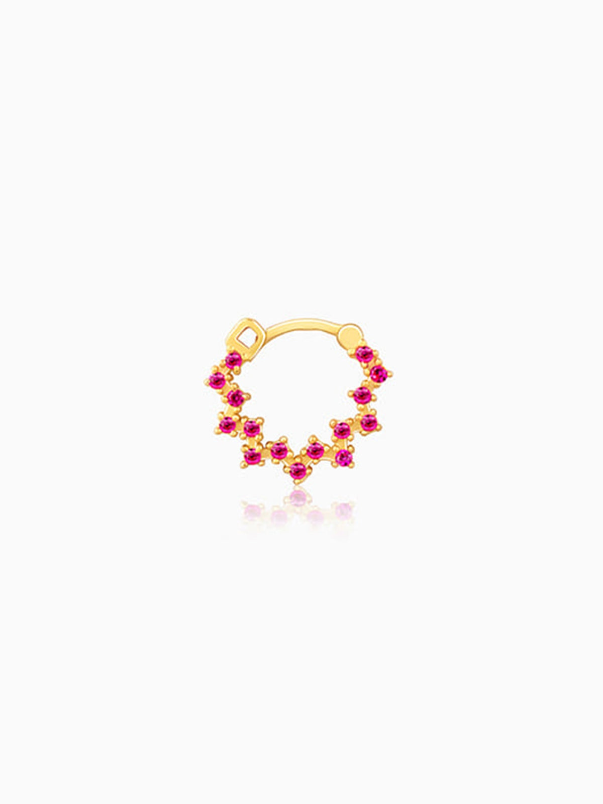 Crimson Garland Nose Pin