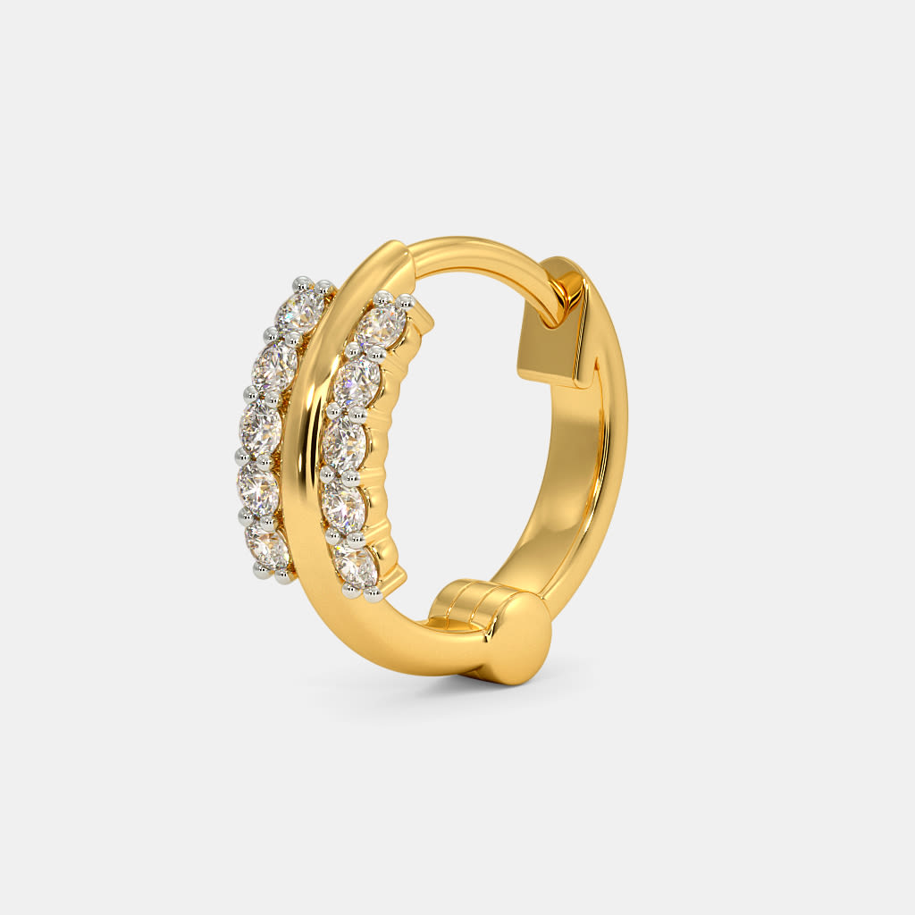 Twin Radiance Hoop Nose Pin