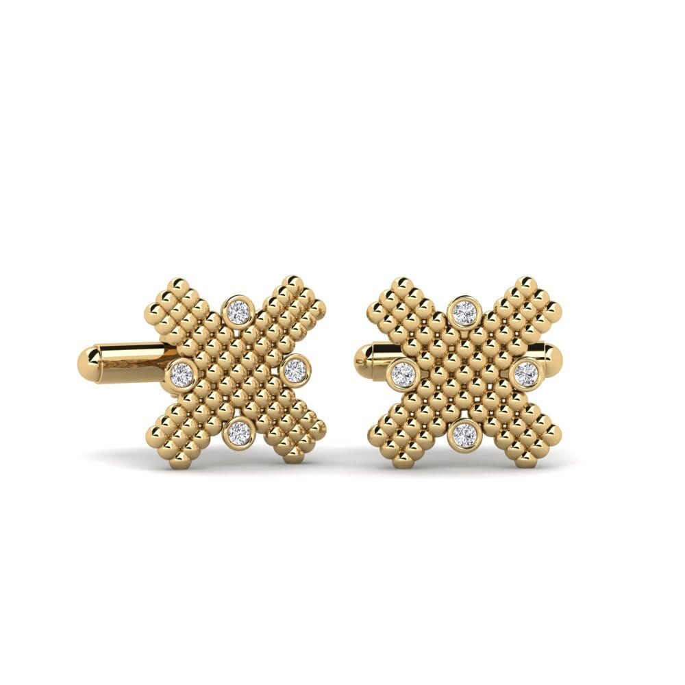Beaded Saltire Cufflinks