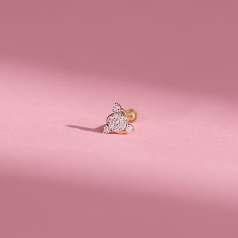 Trefoil Crest Nose Pin