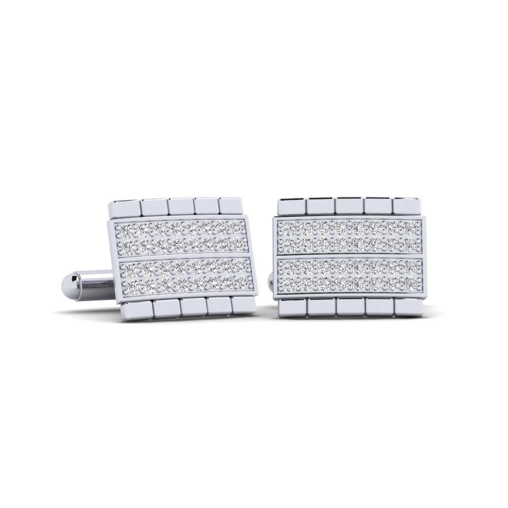 Silver Segments Cufflinks