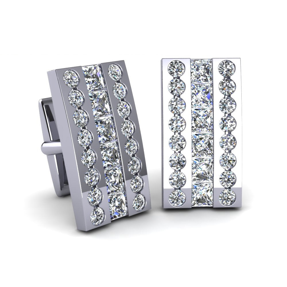 Crystal Triptych Cufflinks