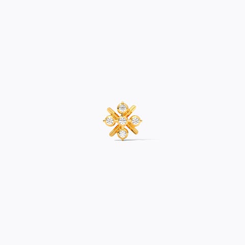 Golden Trellis Nose Pin