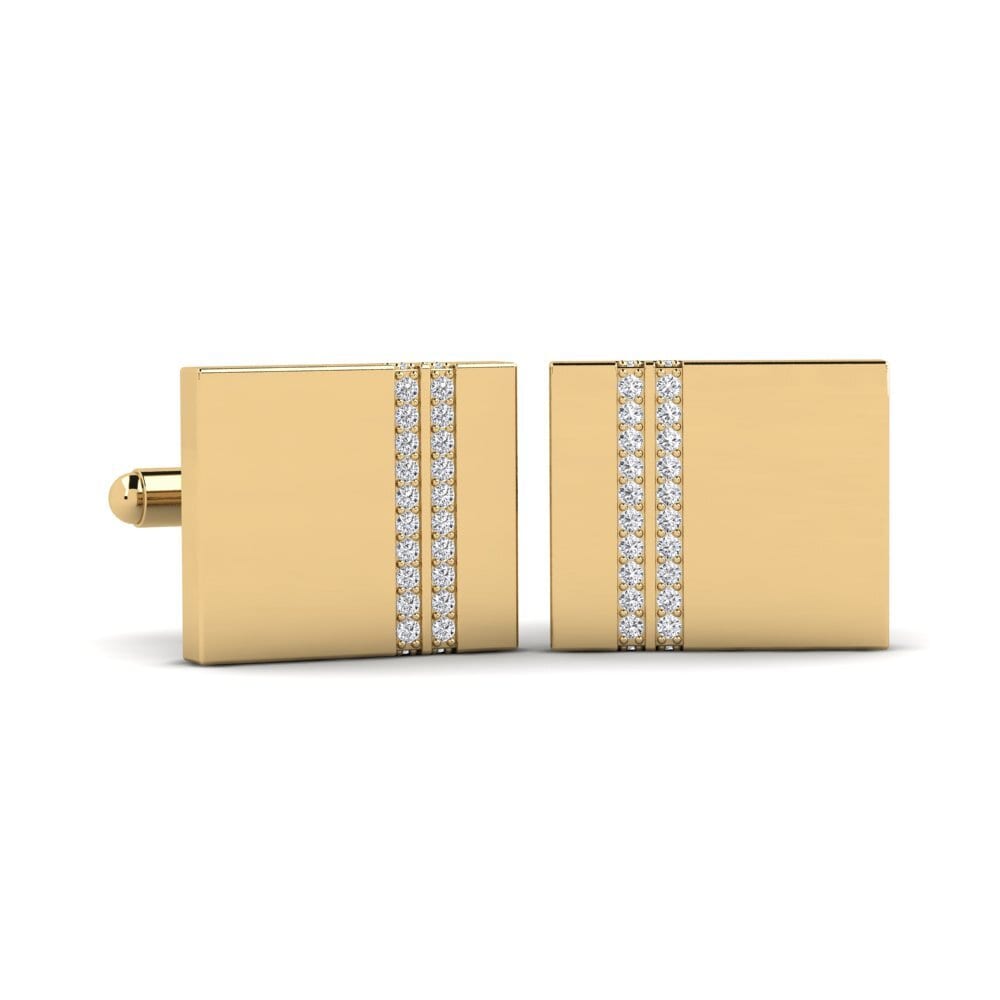 Golden Twinlines Cufflinks