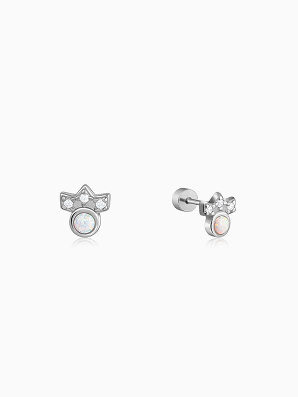 Opaline Crown Nose Pin