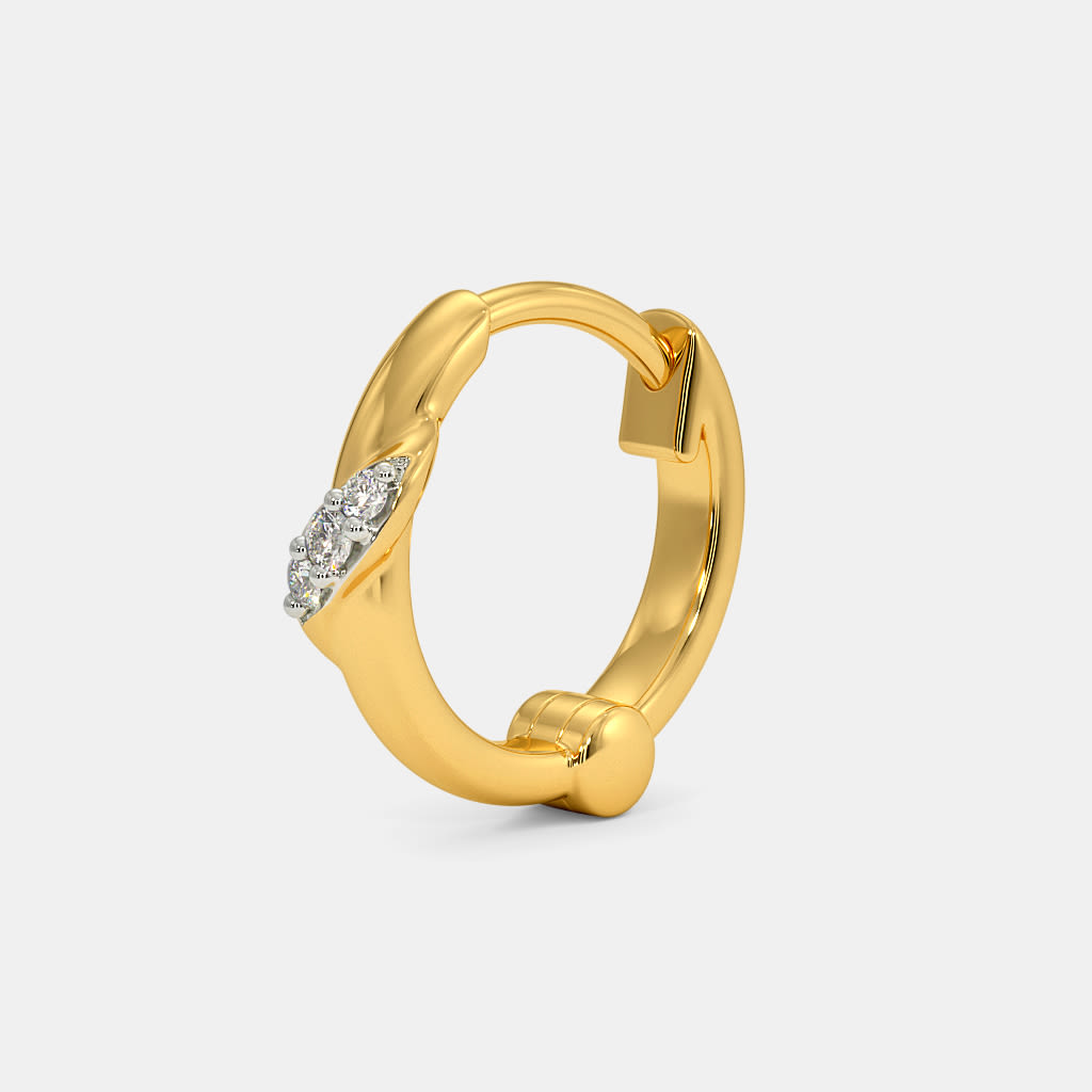 Golden Veil Nose Pin