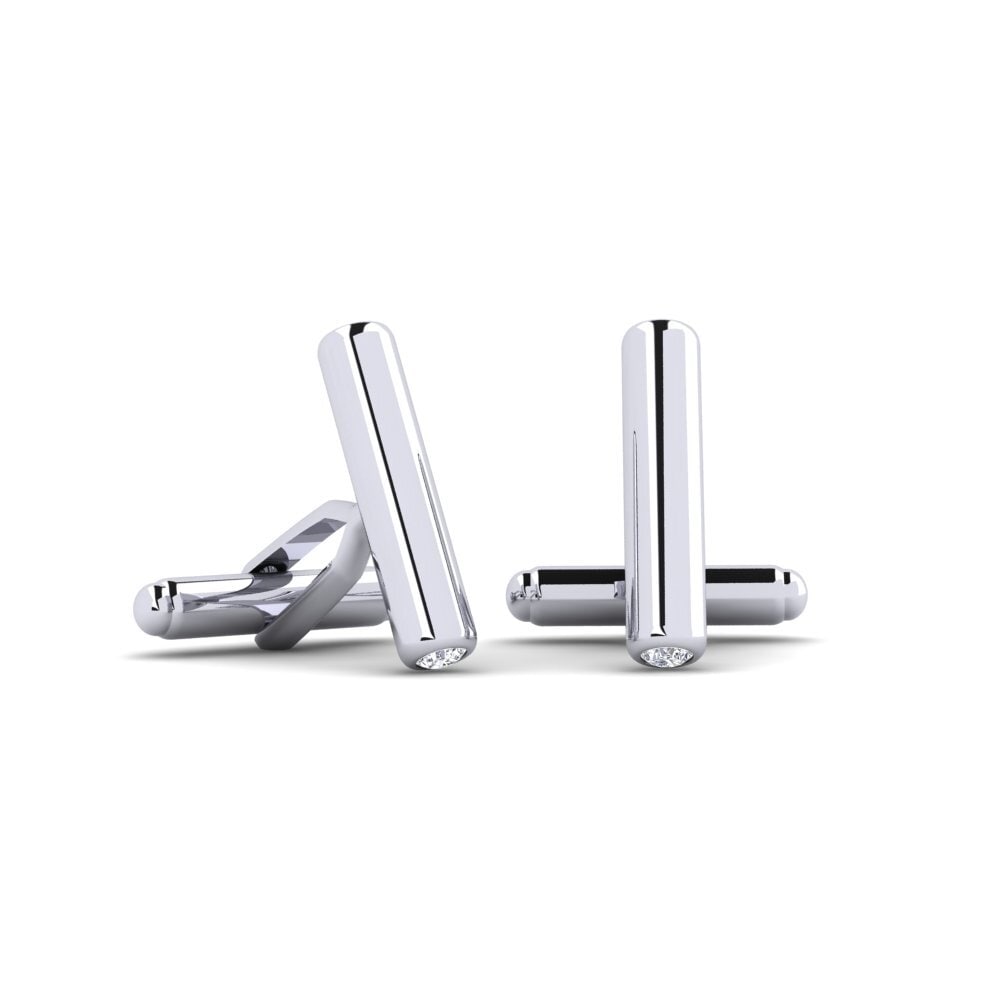Silver Baton Cufflinks