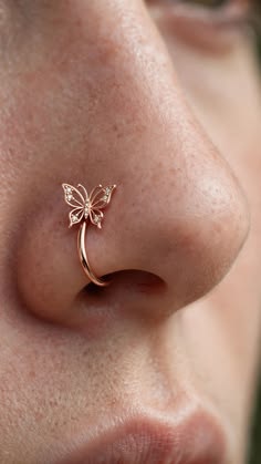 Butterfly Lace Nose Pin