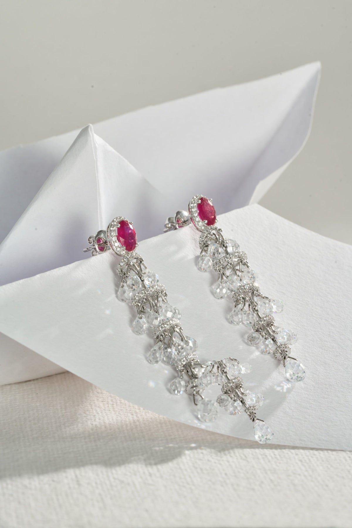 Scarlet Cascade Earrings — 26836