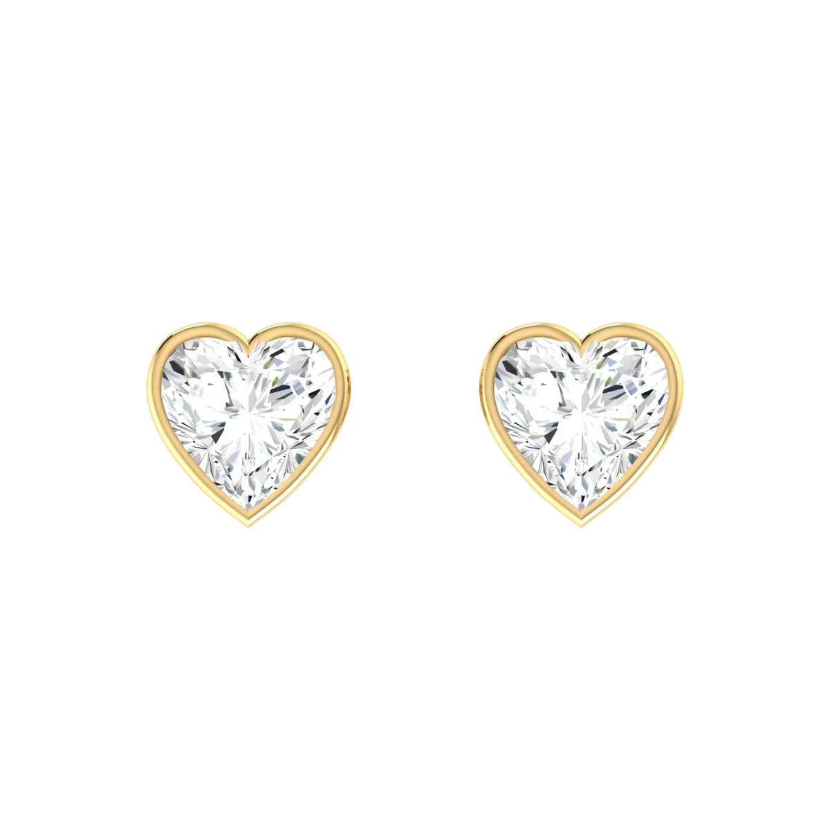 Luminous Love 0.5cts Yellow Gold Diamond Earrings [yg]