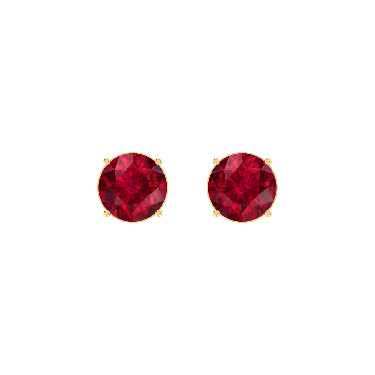 Red Luster 1cts Yellow Gold Diamond Earrings [yg]