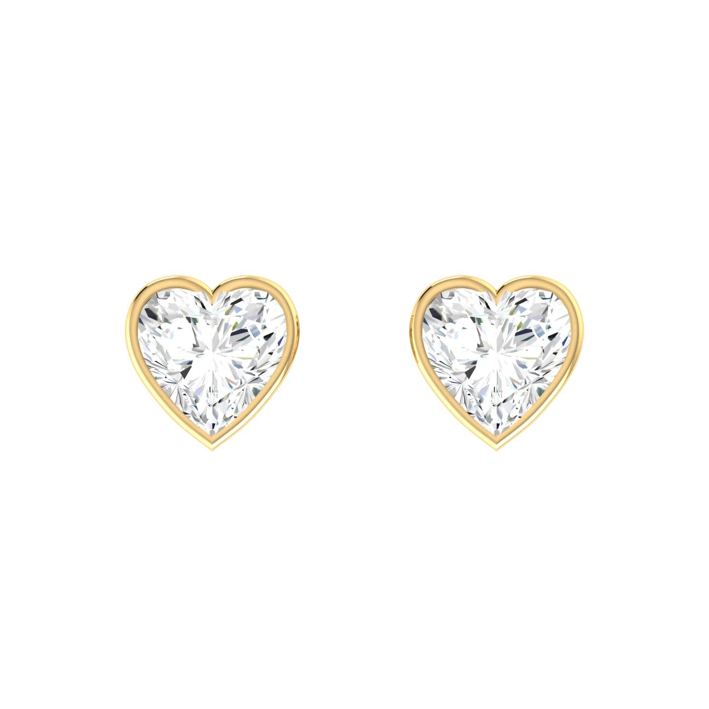 Luminous Love 0.5cts Yellow Gold Diamond Earrings [yg]