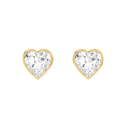 Luminous Love 0.5cts Yellow Gold Diamond Earrings [yg]