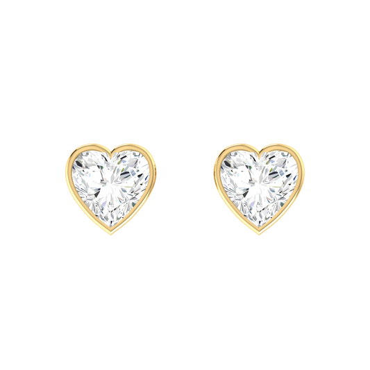 Luminous Love 0.5cts Yellow Gold Diamond Earrings [yg]
