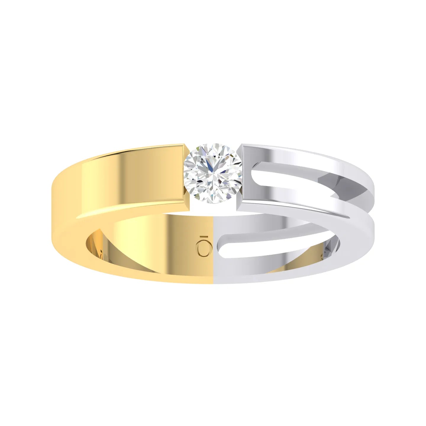Dual Elegance Yellow Gold Lab Grown Diamond [yg]