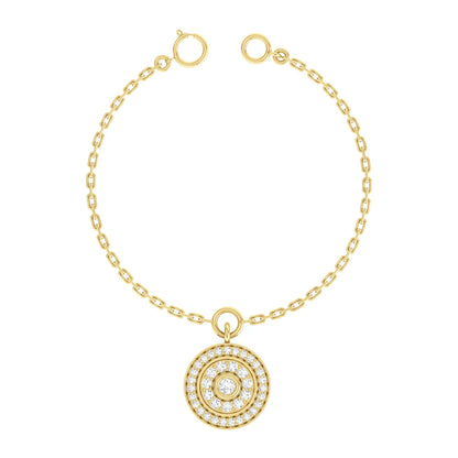Glimmer Loop Yellow Gold Diamond Charm [yg]