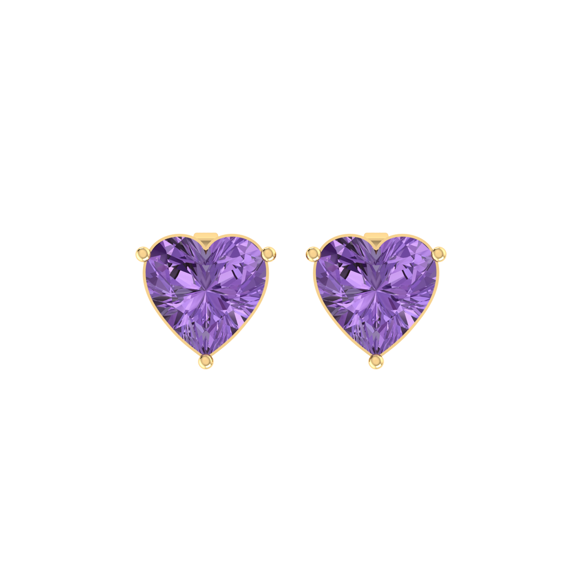 Heartlight 0.3cts Yellow Gold Diamond Earrings [yg]