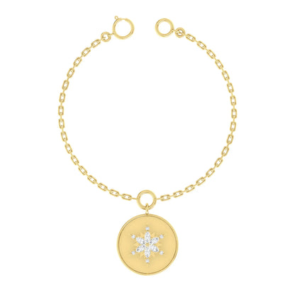 Frozen Spark Yellow Gold Diamond Charm [yg]