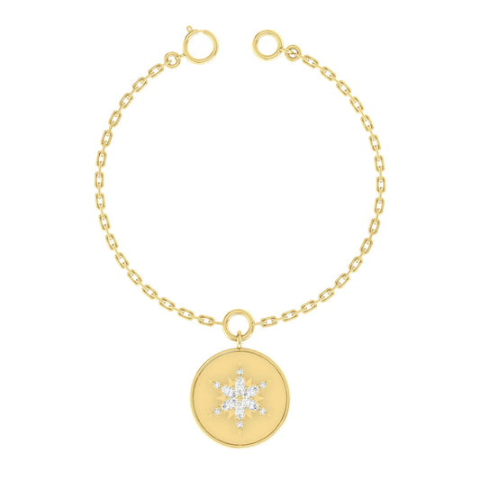 Frozen Spark Yellow Gold Diamond Charm [yg]