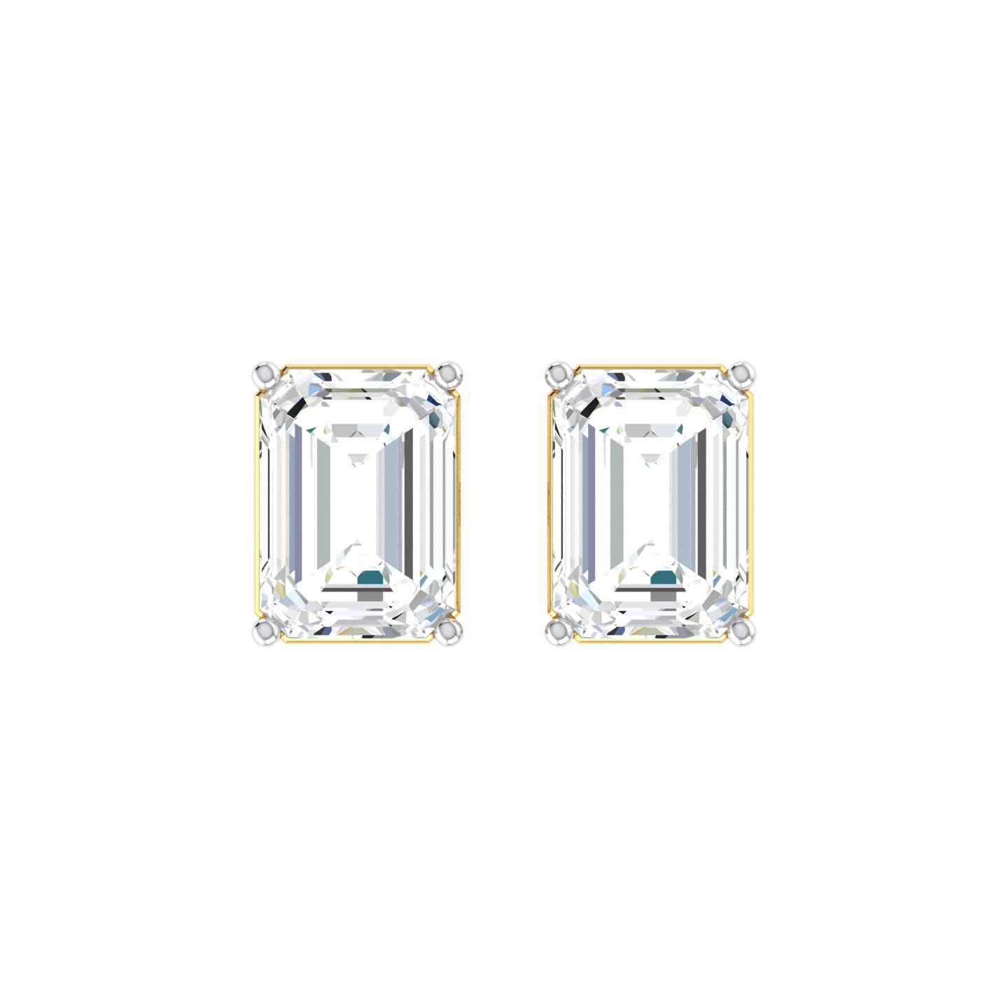 Clarity Crafted Yellow Gold Diamond Earrings [yg]