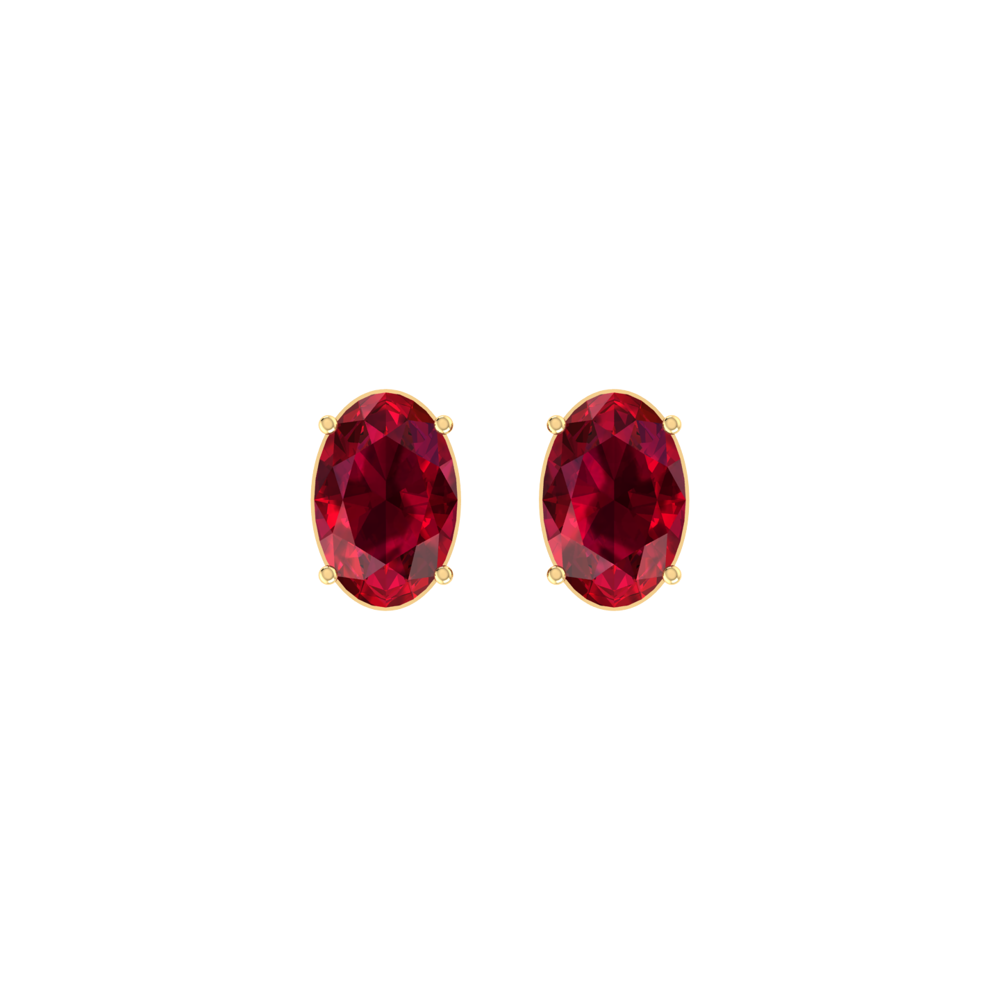 Radiant Pulse 1cts  Yellow Gold Diamond Earrings [yg]