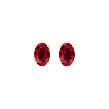 Radiant Pulse 1cts  Yellow Gold Diamond Earrings [yg]