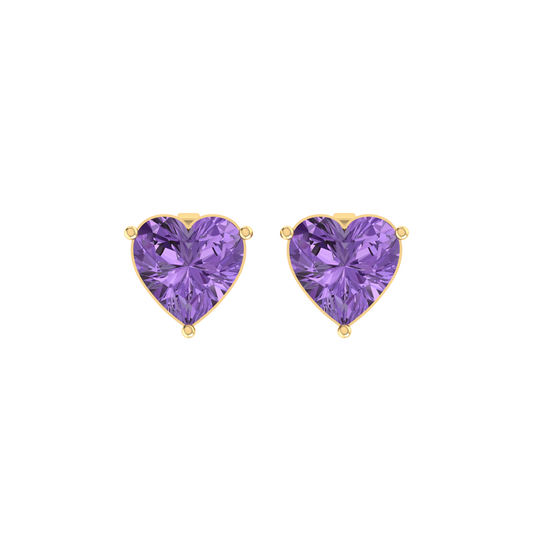  Yellow Gold Diamond EarringsHeartlight 0.8cts [yg]