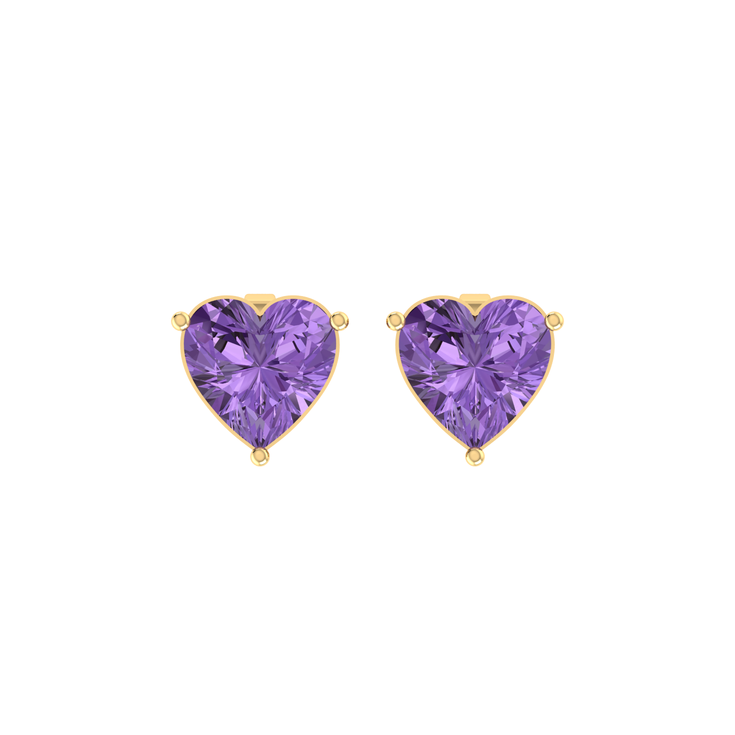 Heartlight 0.3cts Yellow Gold Diamond Earrings [yg]