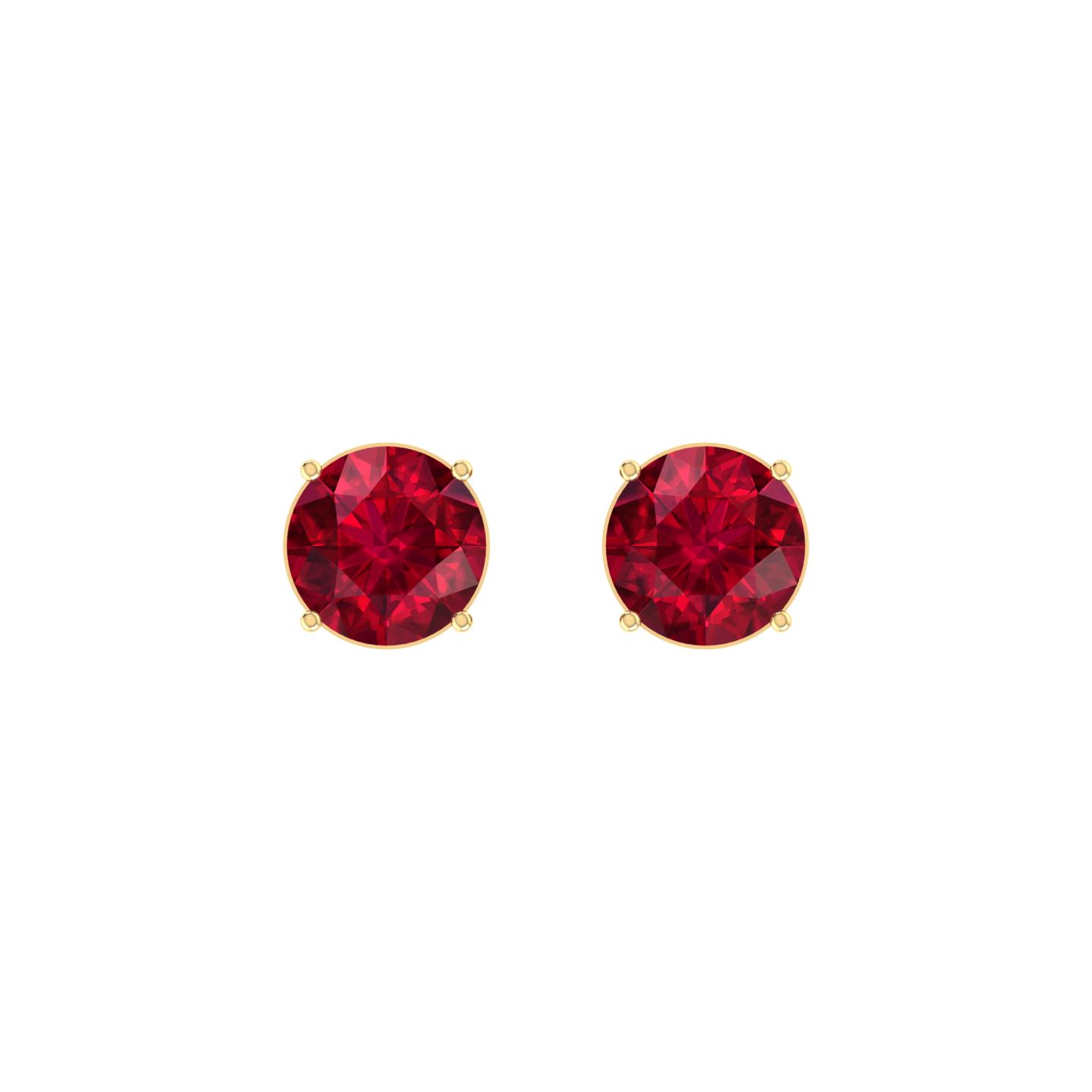 Red Luster 0.3cts Yellow Gold Diamond Earrings [yg]