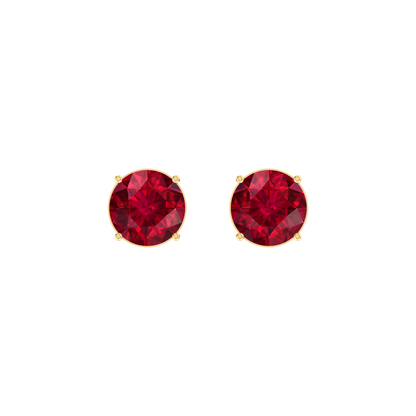 Red Luster 0.3cts Yellow Gold Diamond Earrings [yg]