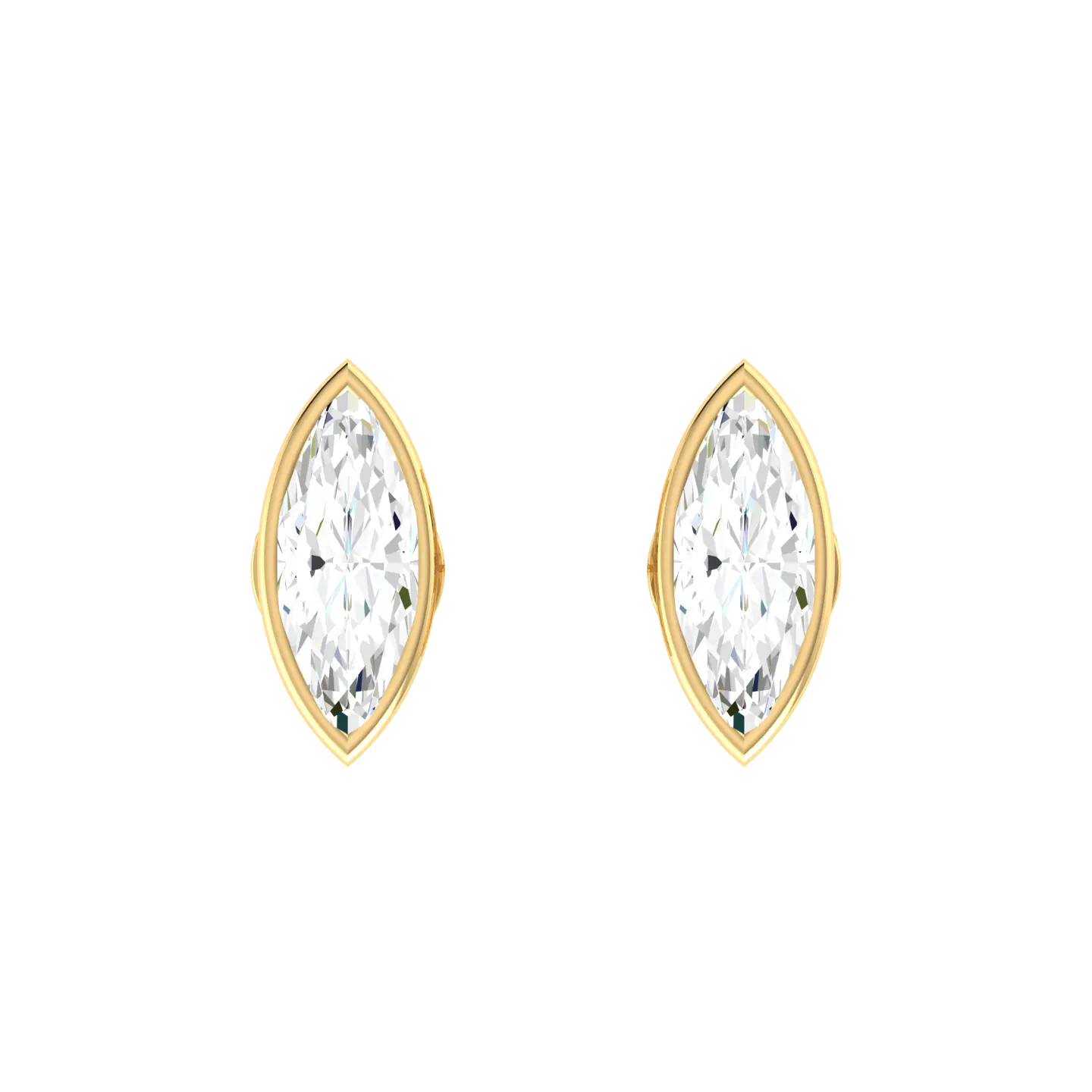  Yellow Gold Diamond Earrings Solaris Echo 0.3cts [yg]
