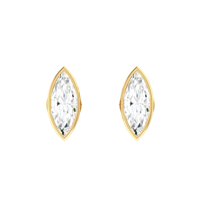  Yellow Gold Diamond Earrings Solaris Echo 0.3cts [yg]