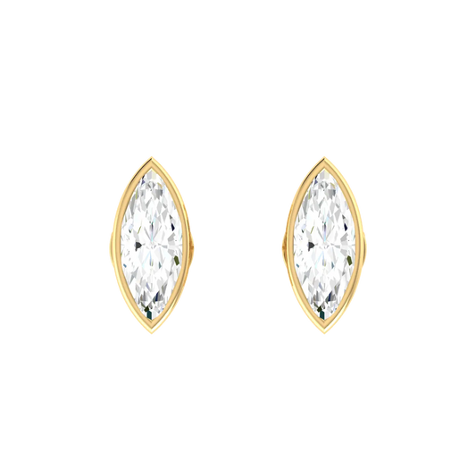  Yellow Gold Diamond Earrings Solaris Echo 0.3cts [yg]