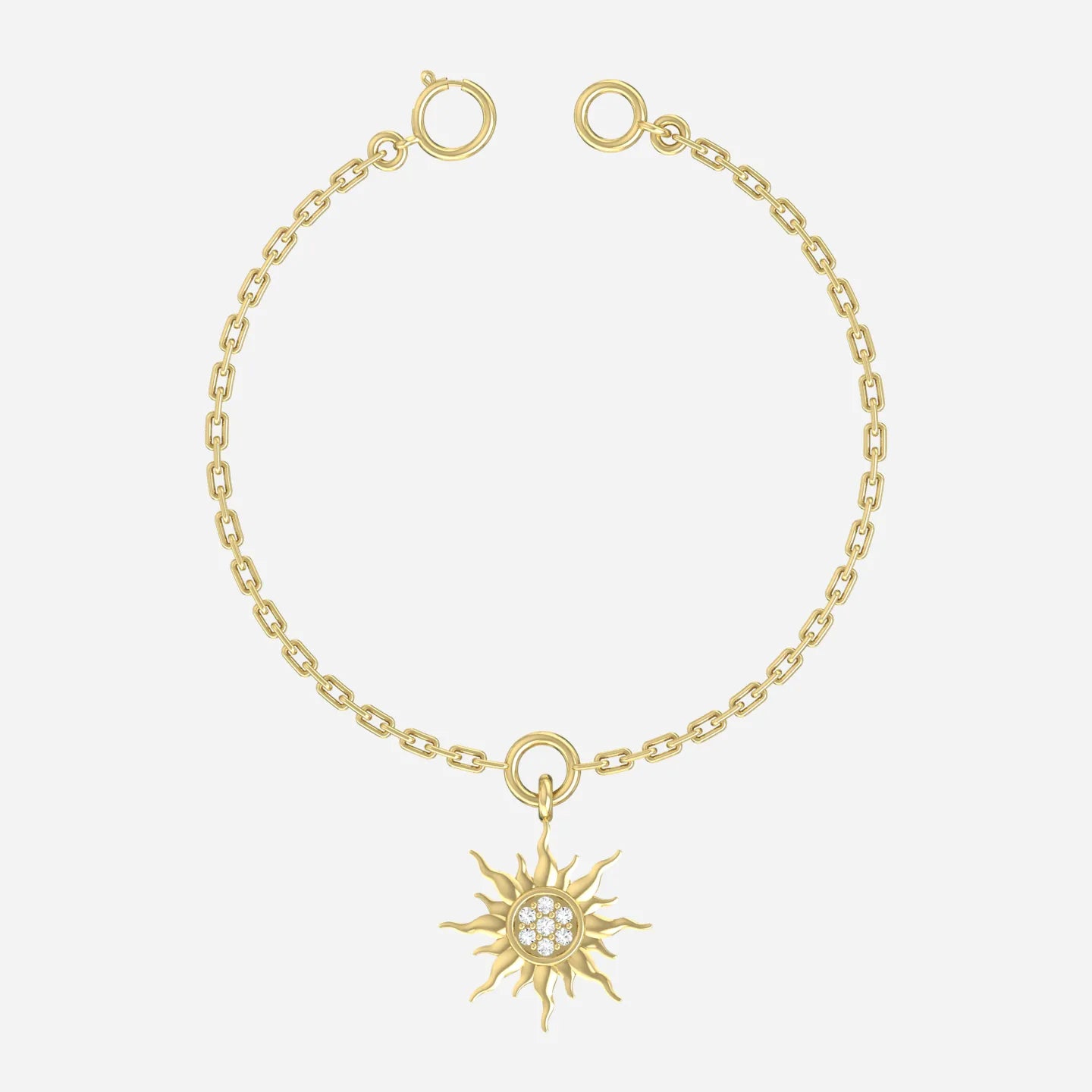 Sunspell Charm Yellow Gold Customised Diamond Charm  [yg]