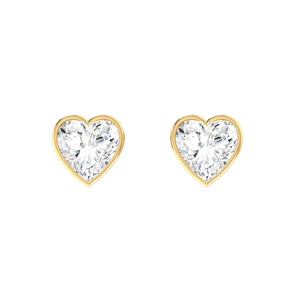 Luminous Love 0.5cts Yellow Gold Diamond Earrings [yg]