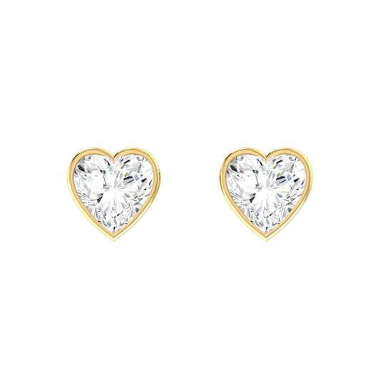Luminous Love 0.5cts Yellow Gold Diamond Earrings [yg]