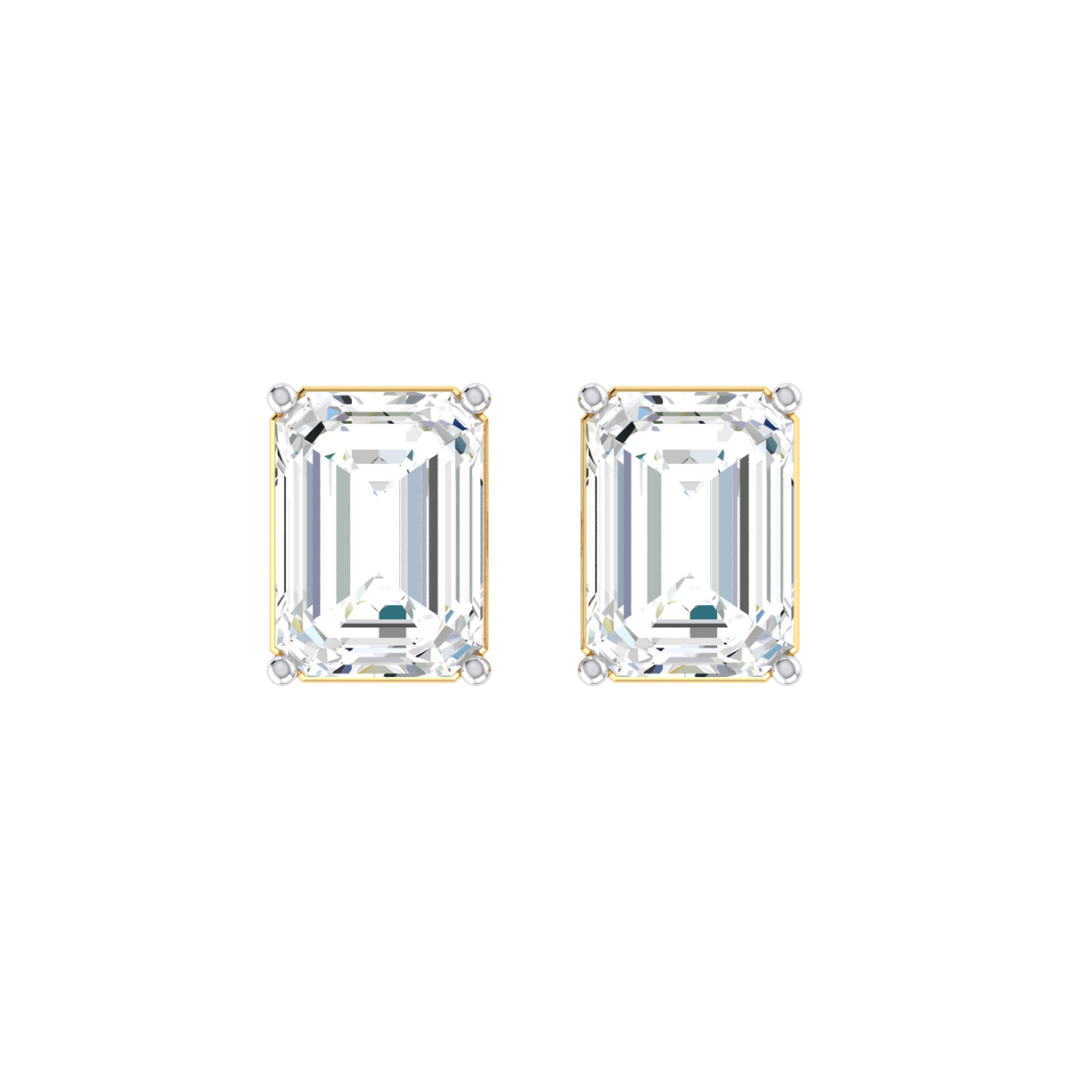 Clarity Crafted Yellow Gold Diamond Earrings [yg]