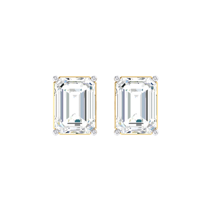 Clarity Crafted Yellow Gold Diamond Earrings [yg]