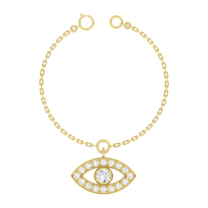 Eternal Eye Yellow Gold Diamond Charm [yg]